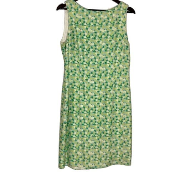 Vintage Jeremy Spenser 90's Sleeveless Floral Micro Ditzy Daisy Dress Size 10 - Picture 1 of 7